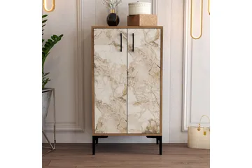 Babice Skoskåp 35x60 cm - Valnöt/Beige - Förvaring - Sko- & klädförvaring - Skoförvaring - Skoskåp