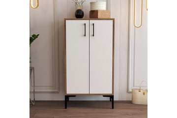 Babice Skoskåp 35x60 cm - Valnöt/Vit - Förvaring - Sko- & klädförvaring - Skoförvaring - Skoskåp