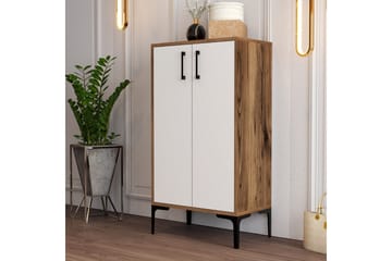 Babice Skoskåp 35x60 cm - Valnöt/Vit - Förvaring - Sko- & klädförvaring - Skoförvaring - Skoskåp