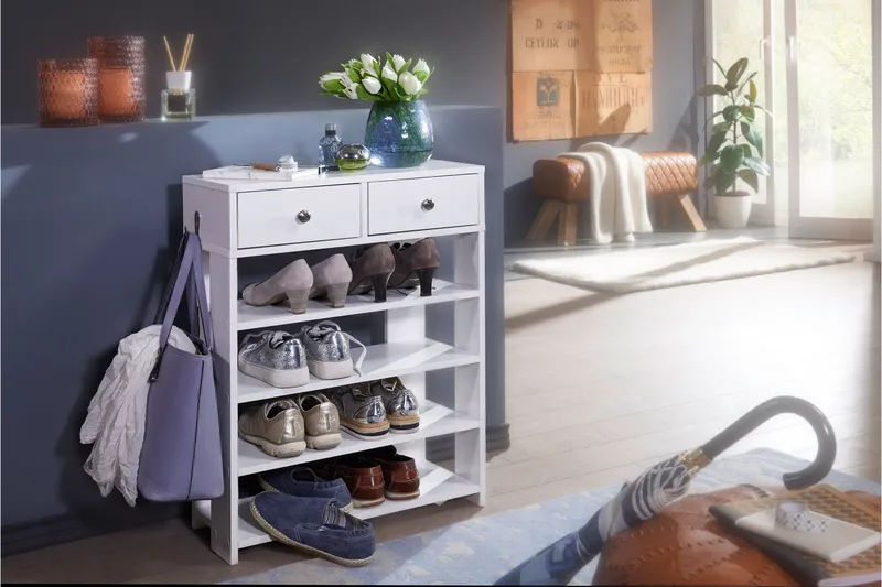 Basnaw Skoskåp 60x24 cm - Vit - Förvaring - Sko- & klädförvaring - Skoförvaring - Skoskåp