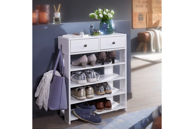 Basnaw Skoskåp 60x24 cm - Vit - Förvaring - Sko- & klädförvaring - Skoförvaring - Skoskåp