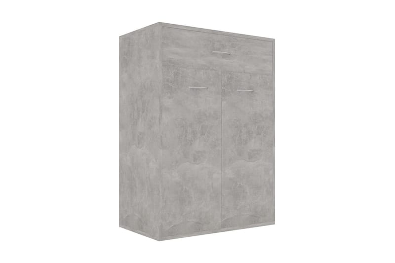 Skoskåp betonggrå 60x35x84 cm spånskiva - Betonggrå - Förvaring - Sko- & klädförvaring - Skoförvaring