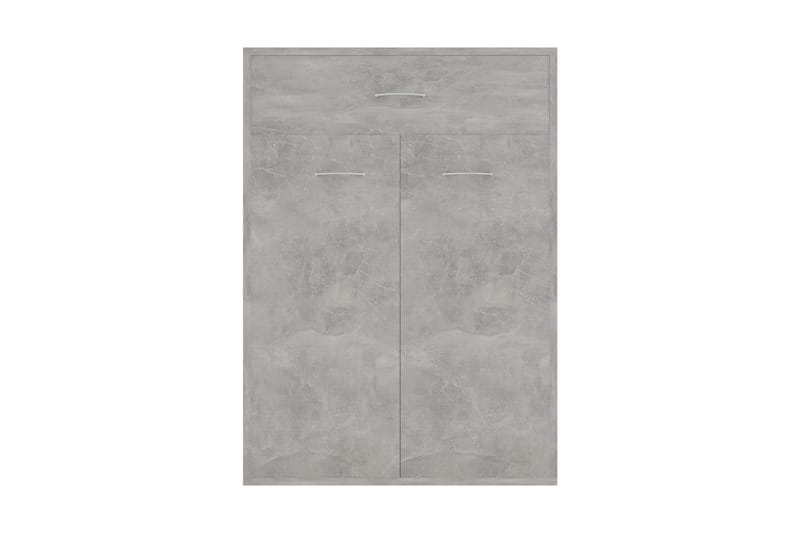 Skoskåp betonggrå 60x35x84 cm spånskiva - Betonggrå - Förvaring - Sko- & klädförvaring - Skoförvaring