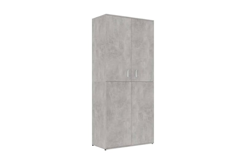 Skoskåp betonggrå 80x39x178 cm spånskiva - Betonggrå - Förvaring - Sko- & klädförvaring - Skoförvaring