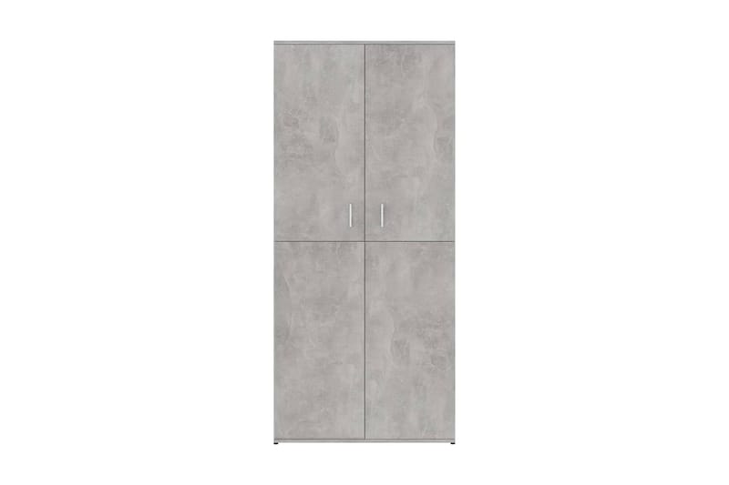 Skoskåp betonggrå 80x39x178 cm spånskiva - Betonggrå - Förvaring - Sko- & klädförvaring - Skoförvaring