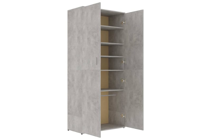 Skoskåp betonggrå 80x39x178 cm spånskiva - Betonggrå - Förvaring - Sko- & klädförvaring - Skoförvaring