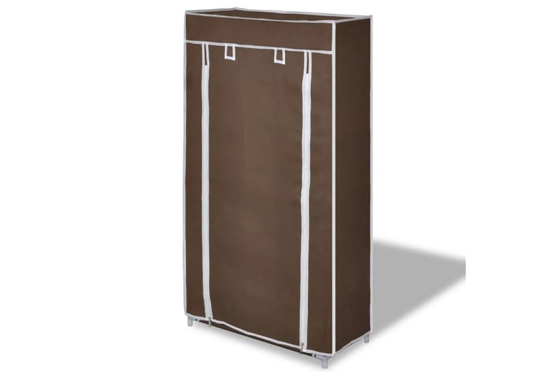 Skoskåp brun med överdrag 58x28x106 cm - Brun - Förvaring - Sko- & klädförvaring - Skoförvaring