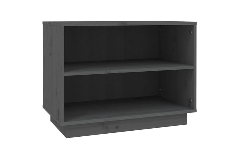 Skoskåp grå 60x34x45 cm massiv furu - Grå - Förvaring - Sko- & klädförvaring - Skoförvaring