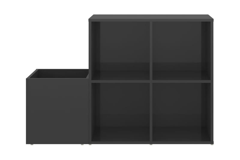 Skoskåp grå högglans 105x35,5x70 cm spånskiva - Grå högglans - Skoförvaring - Skohylla & skoställ