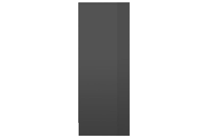 Skoskåp grå högglans 31,5x35x90 cm spånskiva - Grå högglans - Skoförvaring - Skohylla & skoställ