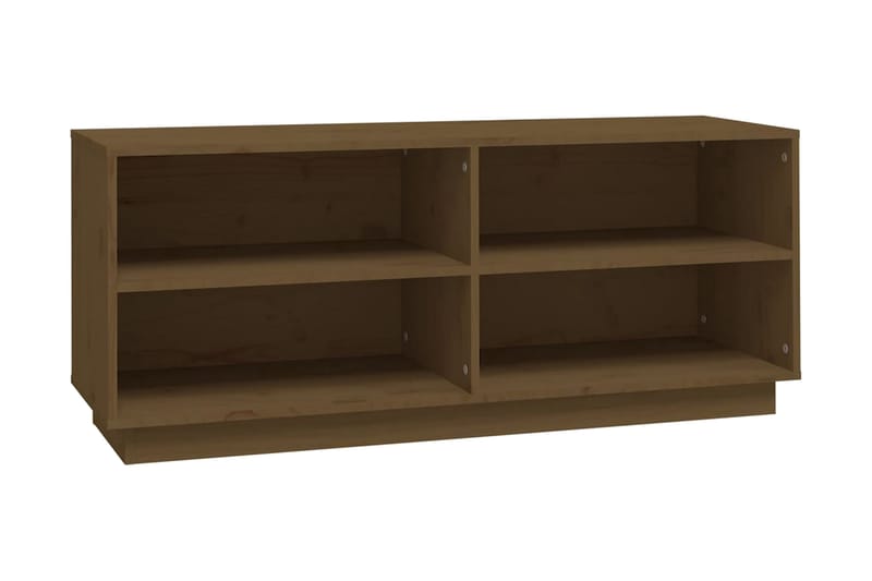 Skoskåp honungsbrun 110x34x45 cm massiv furu - Honung - Förvaring - Sko- & klädförvaring - Skoförvaring