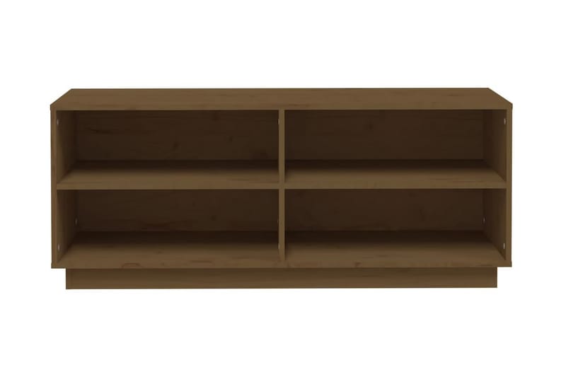 Skoskåp honungsbrun 110x34x45 cm massiv furu - Honung - Förvaring - Sko- & klädförvaring - Skoförvaring