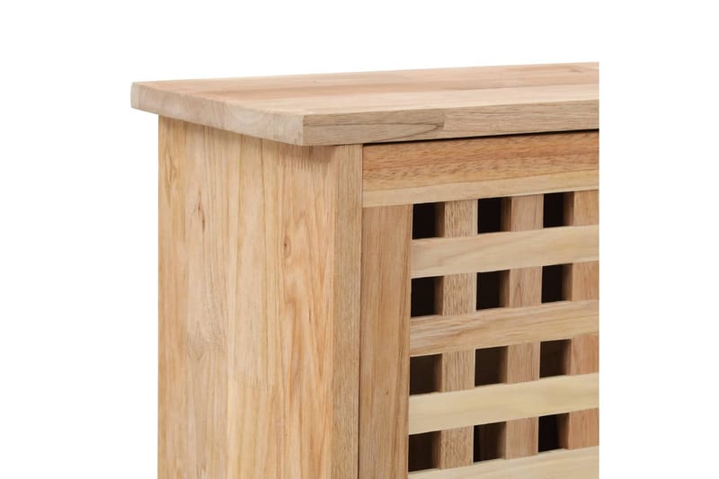 Skoskåp massivt valnötsträ 55x20x104 cm - Brun - Förvaring - Sko- & klädförvaring - Skoförvaring