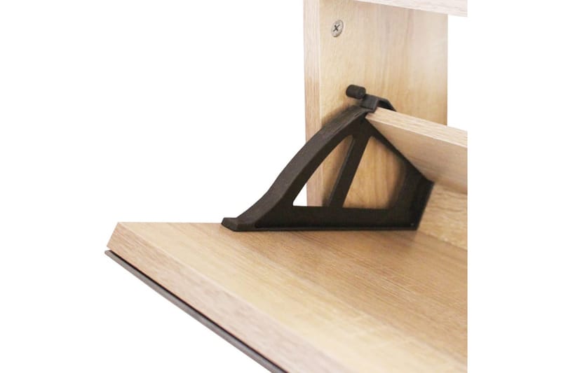 Skoskåp med 3 lådor och spegel ek 63x17x102,5 cm - Brun - Förvaring - Sko- & klädförvaring - Skoförvaring
