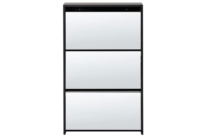 Skoskåp Midfield Svart, Silver, 63x17x103 cm - Svart, Silver, 63x17x103 cm - Förvaring - Sko- & klädförvaring - Skoförvaring