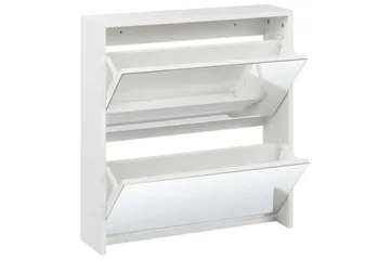 Skoskåp Midfield Vit, Silver, 63x17x67 cm - Vit, Silver, 63x17x67 cm - Förvaring - Sko- & klädförvaring - Skoförvaring