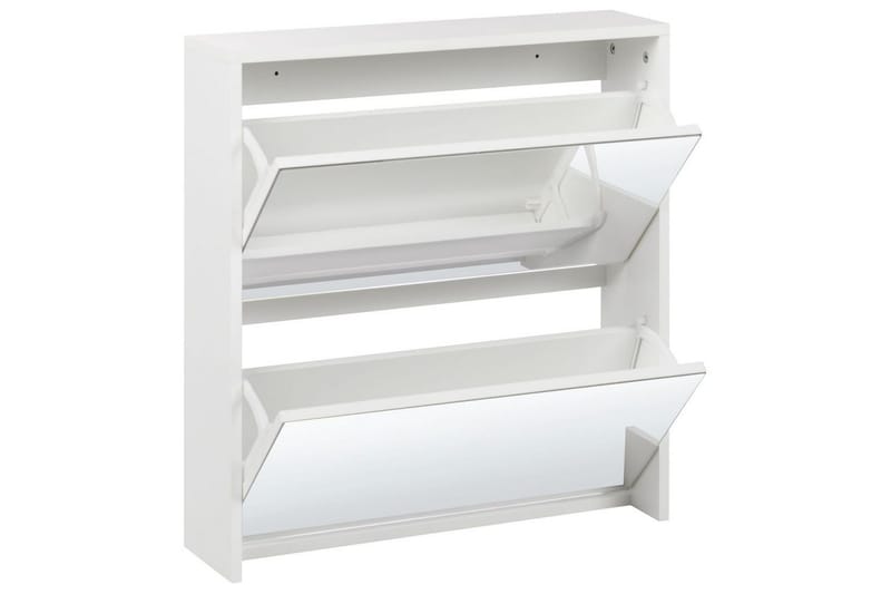 Skoskåp Midfield Vit, Silver, 63x17x67 cm - Vit, Silver, 63x17x67 cm - Förvaring - Sko- & klädförvaring - Skoförvaring