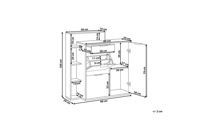 Skoskåp Mirani - Förvaring - Sko- & klädförvaring - Skoförvaring