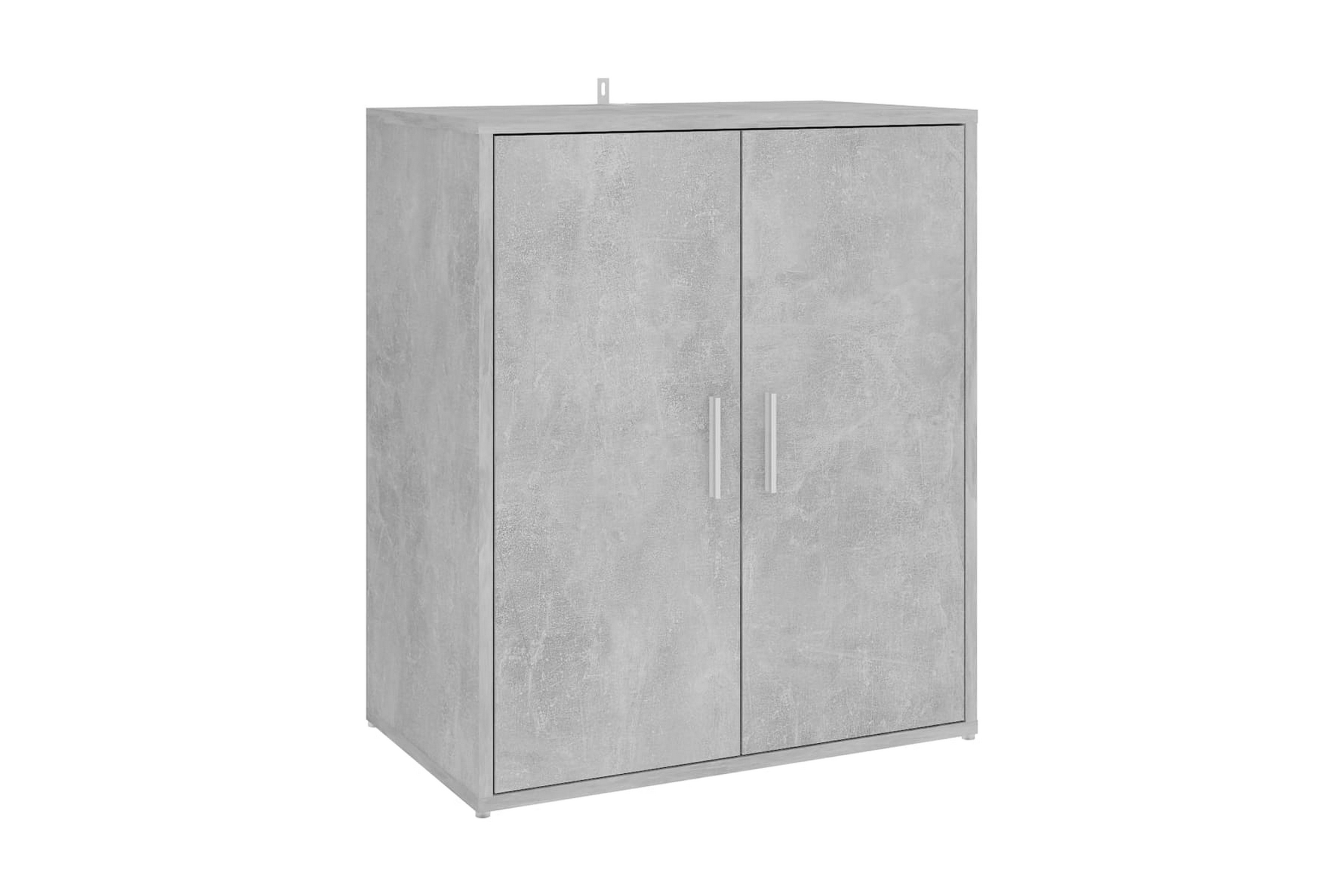 Skoskåp betonggrå 60x35x70 cm spånskiva – Betonggrå