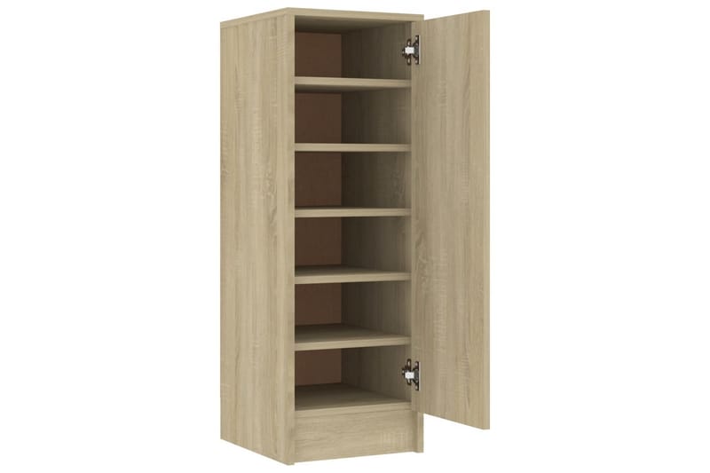 Skoskåp sonoma-ek 32x35x92 cm spånskiva - Brun - Förvaring - Sko- & klädförvaring - Skoförvaring - Skoskåp