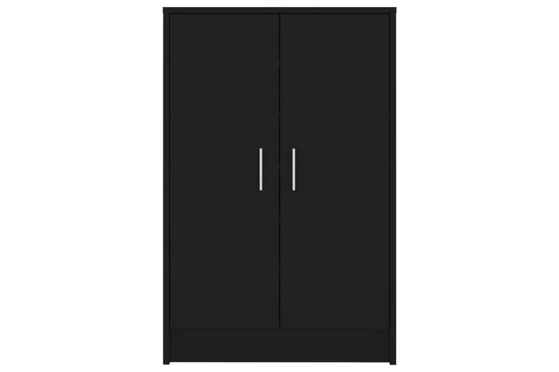 Skoskåp svart 60x35x92 cm spånskiva - Svart - Förvaring - Sko- & klädförvaring - Skoförvaring - Skoskåp