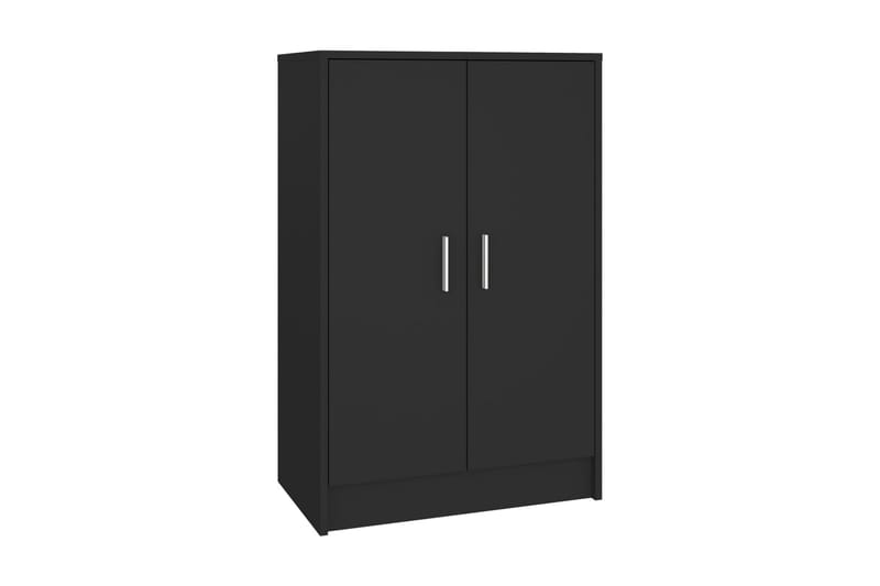 Skoskåp svart 60x35x92 cm spånskiva - Svart - Förvaring - Sko- & klädförvaring - Skoförvaring - Skoskåp