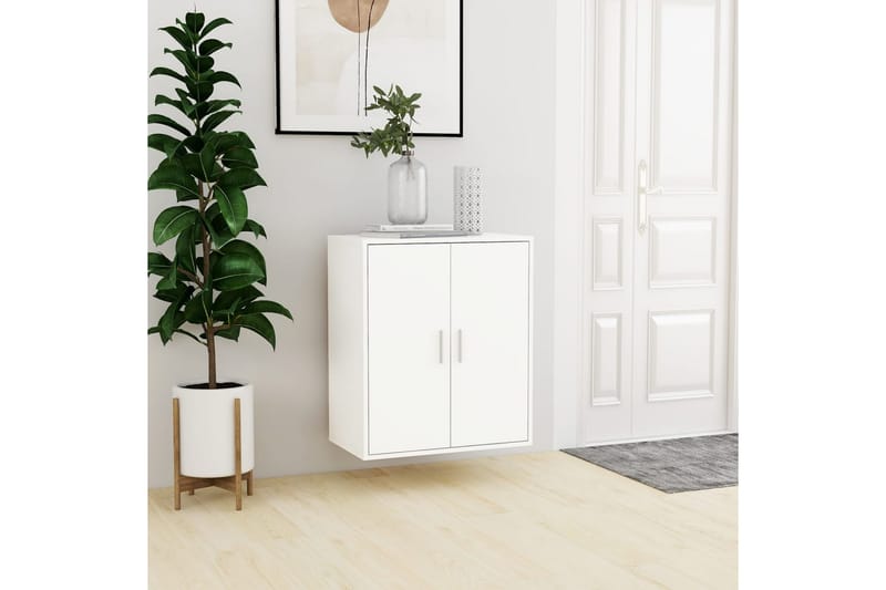 Skoskåp vit 60x35x70 cm spånskiva - Vit - Förvaring - Sko- & klädförvaring - Skoförvaring - Skoskåp