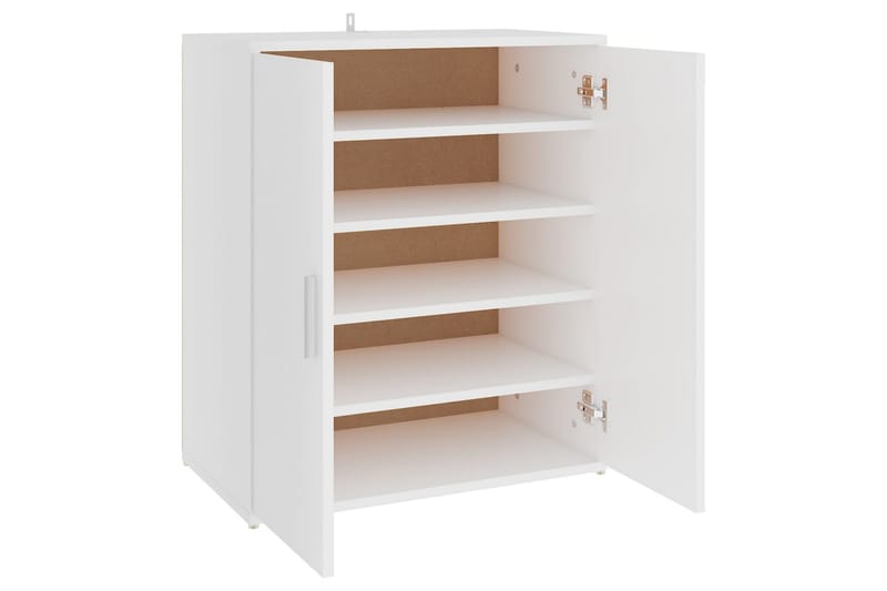 Skoskåp vit 60x35x70 cm spånskiva - Vit - Förvaring - Sko- & klädförvaring - Skoförvaring - Skoskåp