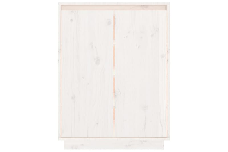 Skoskåp vit 60x35x80 cm massiv furu - Vit - Förvaring - Sko- & klädförvaring - Skoförvaring - Skoskåp