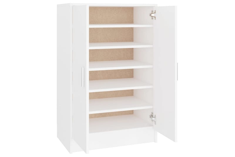 Skoskåp vit 60x35x92 cm spånskiva - Vit - Förvaring - Sko- & klädförvaring - Skoförvaring - Skoskåp