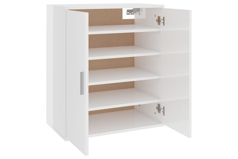 Skoskåp vit högglans 60x35x70 cm spånskiva - Vit högglans - Förvaring - Sko- & klädförvaring - Skoförvaring - Skoskåp