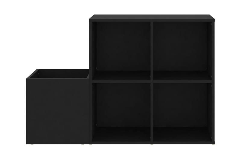 Skoskåp svart 105x35,5x70 cm spånskiva - Svart - Skoförvaring - Skohylla & skoställ