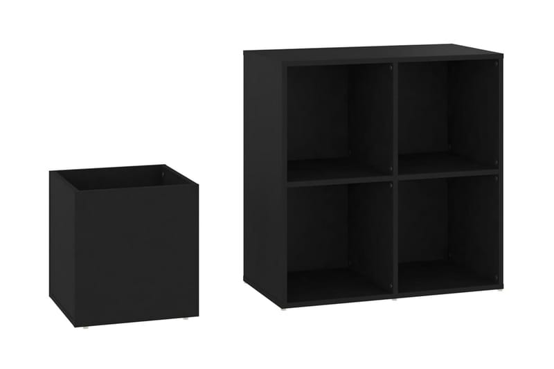 Skoskåp svart 105x35,5x70 cm spånskiva - Svart - Förvaring - Sko- & klädförvaring - Skoförvaring