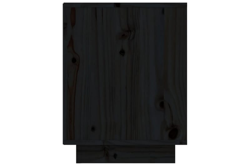 Skoskåp svart 60x34x45 cm massiv furu - Svart - Skoförvaring - Skohylla & skoställ