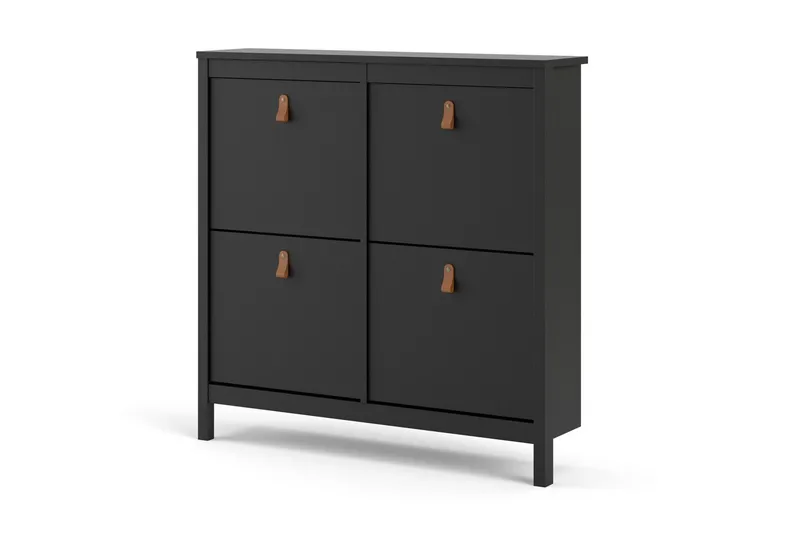 Vallvidera Skoskåp 25x102 cm - Svart/Natur - Förvaring - Sko- & klädförvaring - Skoförvaring - Skoskåp