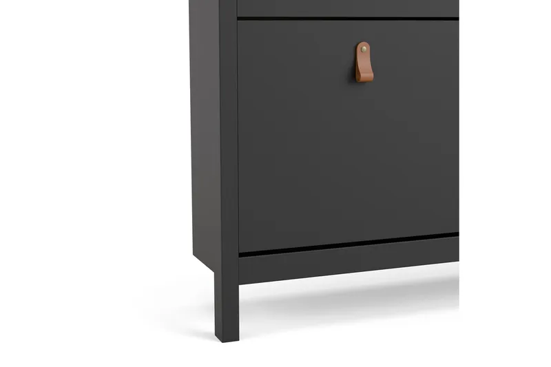 Vallvidera Skoskåp 25x102 cm - Svart/Natur - Förvaring - Sko- & klädförvaring - Skoförvaring - Skoskåp