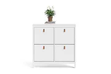 Vallvidera Skoskåp 25x102 cm - Vit/Natur - Förvaring - Sko- & klädförvaring - Skoförvaring - Skoskåp