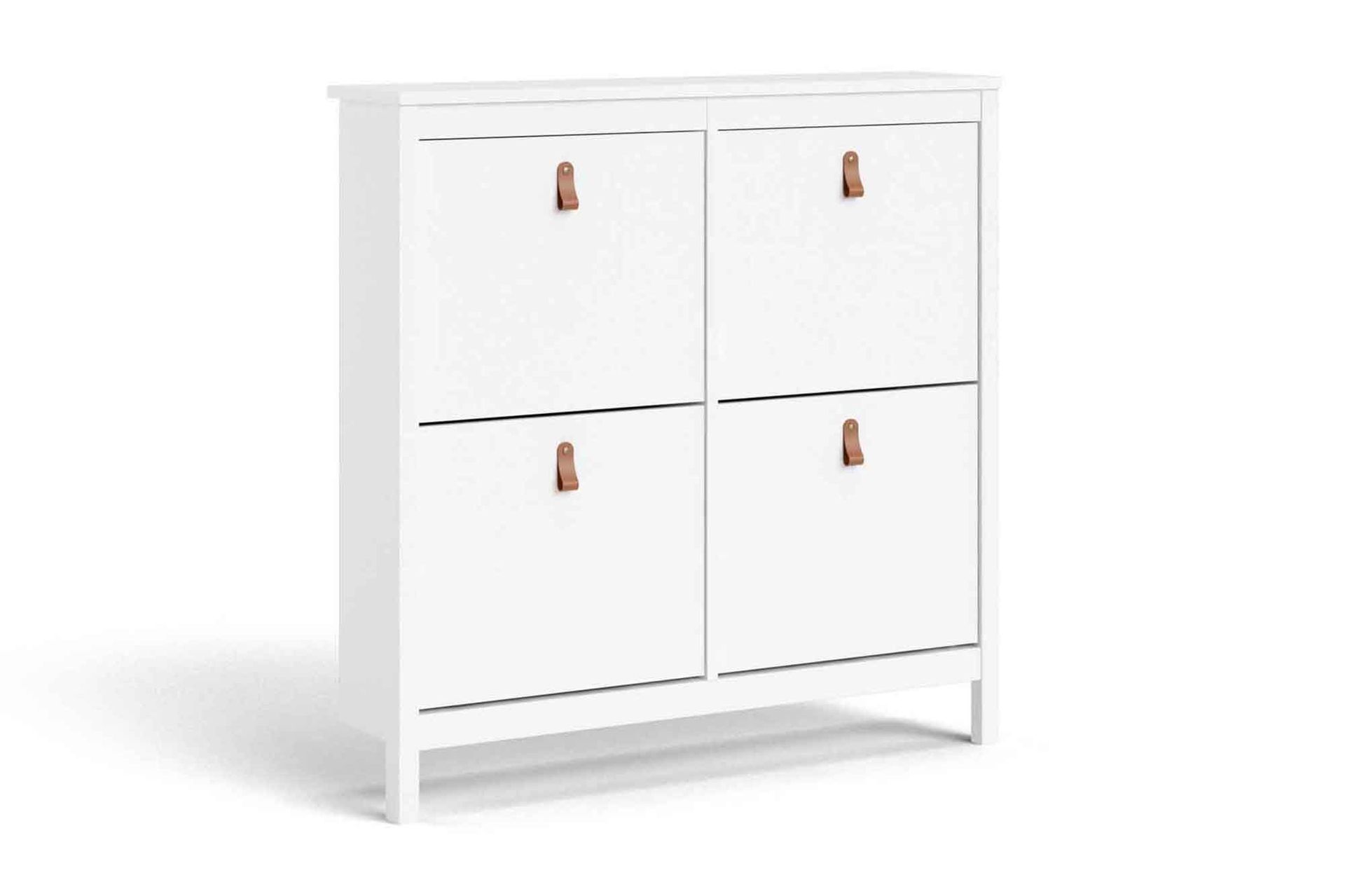 Vallvidera Skosk&aring;p 25x102 cm - Vit/Natur