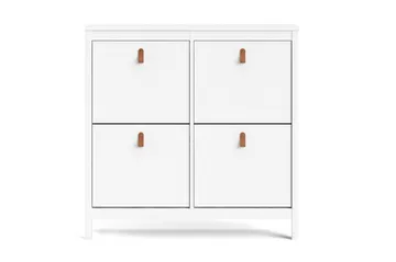 Vallvidera Skoskåp 25x102 cm - Vit/Natur - Förvaring - Sko- & klädförvaring - Skoförvaring - Skoskåp