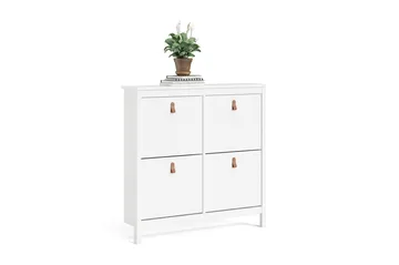Vallvidera Skoskåp 25x102 cm - Vit/Natur - Förvaring - Sko- & klädförvaring - Skoförvaring - Skoskåp