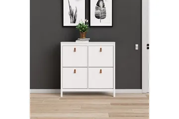 Vallvidera Skoskåp 25x102 cm - Vit/Natur - Förvaring - Sko- & klädförvaring - Skoförvaring - Skoskåp