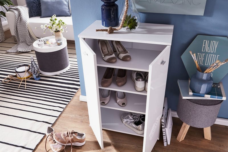 Vassell Skoskåp - Vit - Förvaring - Sko- & klädförvaring - Skoförvaring - Skoskåp