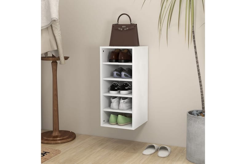 Skoskåp vit 31,5x35x70 cm spånskiva - Vit - Förvaring - Sko- & klädförvaring - Skoförvaring