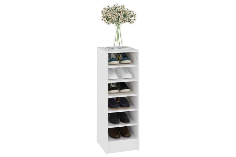 Skoskåp vit 31,5x35x90 cm spånskiva - Vit - Förvaring - Sko- & klädförvaring - Skoförvaring