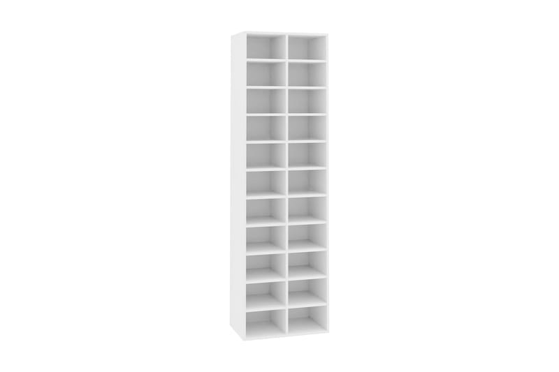 Skoskåp vit 54x34x183 cm spånskiva - Vit - Förvaring - Sko- & klädförvaring - Skoförvaring