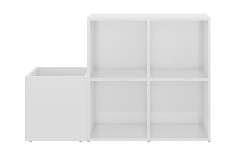 Skoskåp vit högglans 105x35,5x70 cm spånskiva - Vit högglans - Förvaring - Sko- & klädförvaring - Skoförvaring