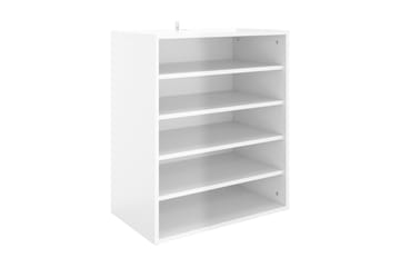 Skoskåp vit högglans 60x35x70 cm spånskiva