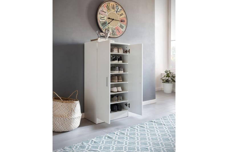 Skoskåp Wohnling Folierad spånskiva 7 fack hallmöbler - Förvaring - Sko- & klädförvaring - Skoförvaring
