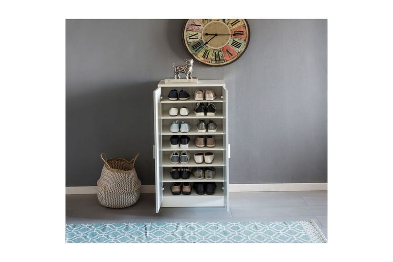 Skoskåp Wohnling Folierad spånskiva 7 fack hallmöbler - Förvaring - Sko- & klädförvaring - Skoförvaring