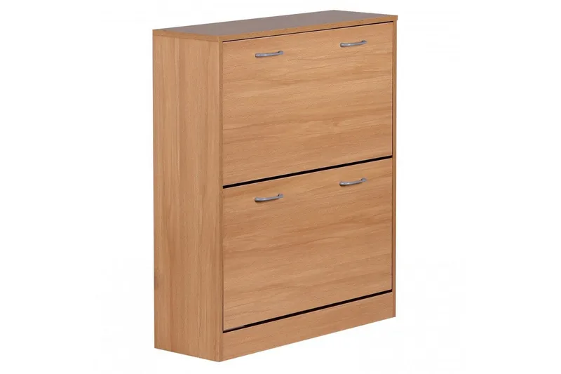 Skoskåp Wohnling KIEL med 2 fällbara fack, folierad spånskiva Bok - Bok - Förvaring - Sko- & klädförvaring - Skoförvaring